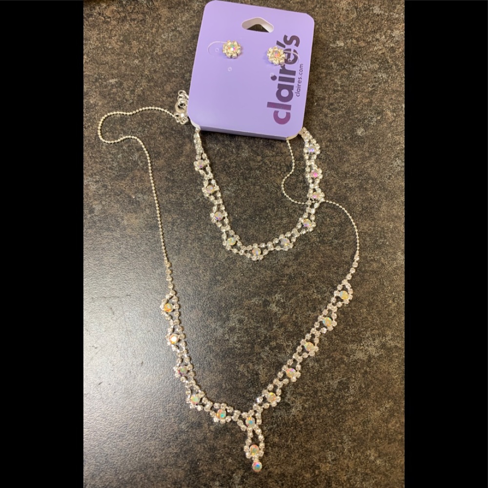 Claire’s necklace earring bracelet set